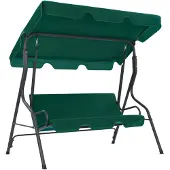 vidaXL Hollywood swing verde 170×110×153 cm tessuto