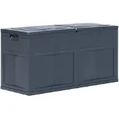 vidaXL Contenitore da giardino 320 L nero