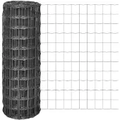 vidaXL Eurozaun Stahl 10 x 1,5 m Grau