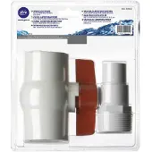 Gre Accessories Kit valvola 1/4 di giro + 2 estremità scanalate Ø 38mm + 1 rotolo di teflon