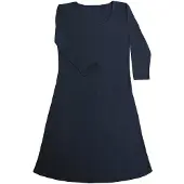 Joha Women's Dress 100% Wool Abito Donna (M, blu)