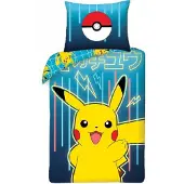Pokémon Set Copripiumino Pokémon Pikachu 140x200 Cm/70x90 Cm
