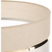Helam Paralume Helen E27 Ø35/altezza 20 cm ecru/oro
