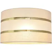 Helam Paralume Helen E27 Ø25/altezza 15 cm ecru-oro