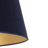 Duolla Paralume Cone altezza 18 cm, blu scuro/oro