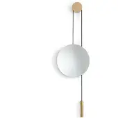 New Works Specchio Rise and Shine, ottone, Ø 45 cm, vetro