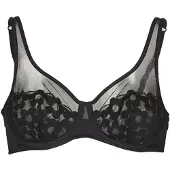 Dim Non imbottito GENEROUS MOD BRODERIE donne - Nero - 105D