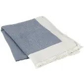 Broste Copenhagen Plaid, coperte MONA - Blu - 130x180 cm