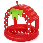 Bestway Piscina Gonfiabile A Forma Di Fragola Con Ombrellone