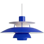 Louis Poulsen Lampada a sospensione PH 5 500, blu monocromatico, Ø 50 cm