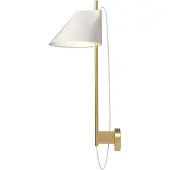 Louis Poulsen applique in marmo Yuh Brass, bianco