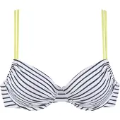 Venice beach Top per bikini giallo / nero / bianco