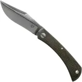 FOX Knives Libar FX-582 Green Canvas Micarta coltello da tasca slipjoint