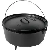 Lodge Camp Dutch Oven con coperchio L14DCO3, Contenuto appross. 9.5 L