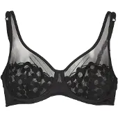 Dim Non imbottito GENEROUS MOD BRODERIE donne - Nero - 90D