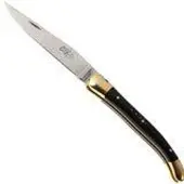 Laguiole - Natural Wood Folder, 3 inch, ebano