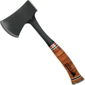 Estwing Sportsman's ascia nera E24ASEA manico in pelle, con fodero in nylon