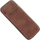 Lionsteel Vertical leather sheath with clip, marrone