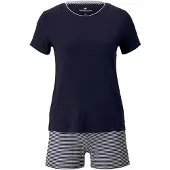 Tom Tailor Shorty blu scuro / bianco