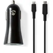 Nedis Caricabatterie Per Auto Ccpdl20w111bk