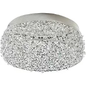 LUCANDE LED plafoniera Felias, colore cromo, vetro, Ø 35 cm