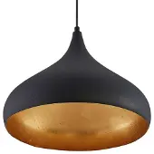 Arcchio Lunus lampada sospensione con inlay oro