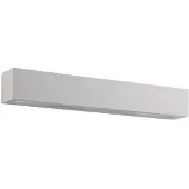 LINDBY applique Tjada, 51 cm, bianco, gesso, G9, verniciabile