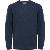 Selected Pullover A Maglia Uomini Blu S