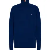 Tommy Hilfiger Pima Cotton Cashmere Sweater Navy Blue Taglia: M | Dolcevita Outlet | Uomo | Blu