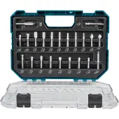 Makita Set di fresature da 8 mm, 22 pezzi, D-74784