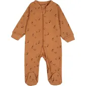 Fixoni Tutina / body per bambino marrone chiaro / abete / bordeaux