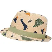 Sterntaler Kids' Straw Hat Dinosaur Cappello Bambini (53 cm, beige)