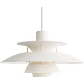 Louis Poulsen Lampada a sospensione PH 5 500, bianco monocromatico, Ø 50 cm