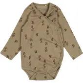 Fixoni Tutina / body per bambino cachi / verde scuro / rosso scuro