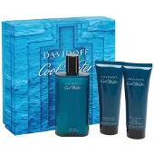 Davidoff Cool Water Man United Set regalo EDT 125 ml Dopobarba Balm 75 ml Cool Water and Cool Water Gel doccia 75 ml 125ml