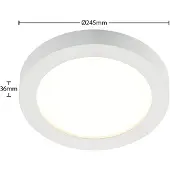 PRIOS Plafoniera LED Edwina, bianca, 25 cm, CCT, IP44