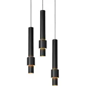 Lucide Lampada a sospensione con tubi neri MARGARY LED 4,3 W