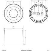 EVN Spot LED da soffitto ALG54, Ø 21,3 cm antracite