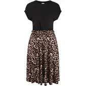 LASCANA Abito beige / marrone / nero