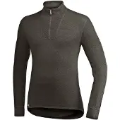 Woolpower Zip Turtleneck 400 Maglia a manica lunga (L, olivia)