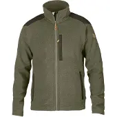Fjällräven Buck Fleece Giacca in pile Uomo (XL, olivia)