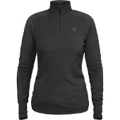 Fjällräven Women's Skare Half Zip Pullover in pile Donna (XS, nero)