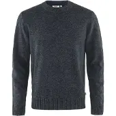 Fjällräven Övik Round-Neck Sweater Maglione Uomo (L, nero)