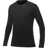 Woolpower Lite Crewneck Intimo lana merinos (S, nero)