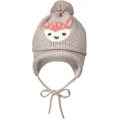Maximo Mini Girl-Mütze Intarsia Reh Berretto Bambini (45-47 cm, grigio)