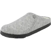Birkenstock Zermatt Shearling Wool Felt Pantofole (45 - Regular, grigio)