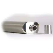 Basic Nature Flachmann Brush Fiaschetta per liquori (125 ml, grigio)