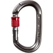 Ocun Osprey Screw Moschettoni a ghiera grigio