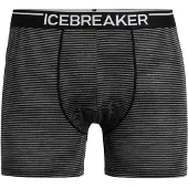 Icebreaker Anatomica Boxers Intimo lana merinos Uomo (L, nero/grigio)