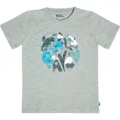 Fjällräven Kid's Forest Findings T-Shirt T-shirt Bambini (158, grigio)